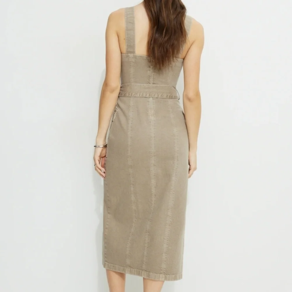 Dynamite Safari Denim Dress NWT - Picture 2 of 6